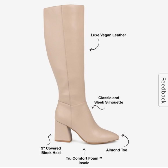 New Journee Collection Landree Wide Calf Boot - Picture 2 of 15